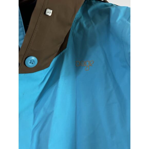 Orage Jacket Womens Size Medium Blue-Brown Ski Snow Outerwear Full Zip. Hood. - Picture 3 of 12